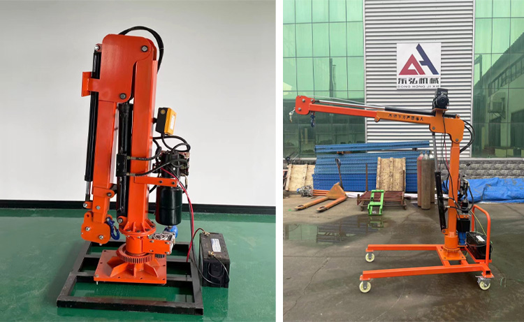 Mini Electric Hydraulic Vehicle Mounted Crane Mini Electric Hydraulic Vehicle Mounted Crane