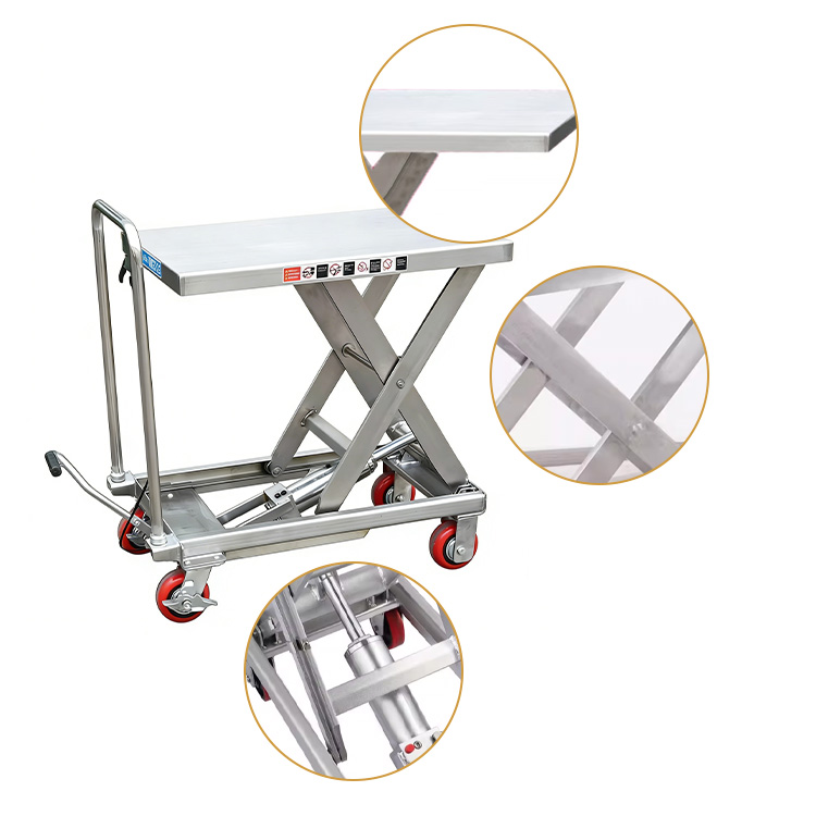 Stainless Steel Hydraulic Lifting Platform Truck