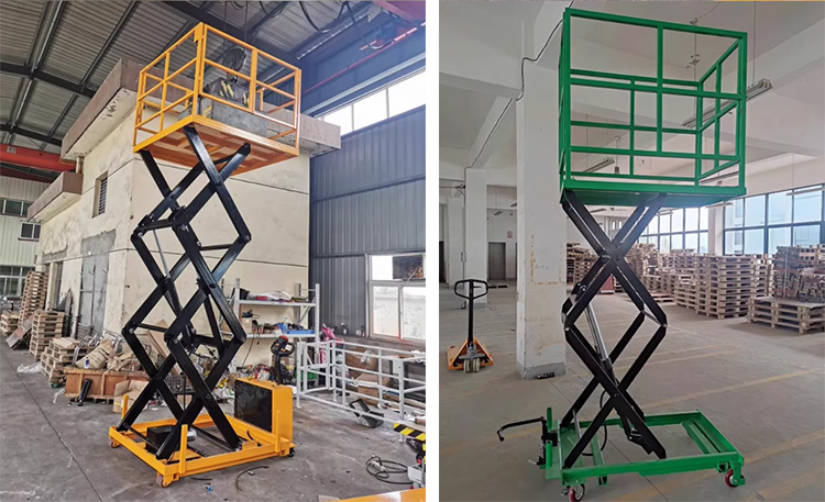 Electric lifting platform truck